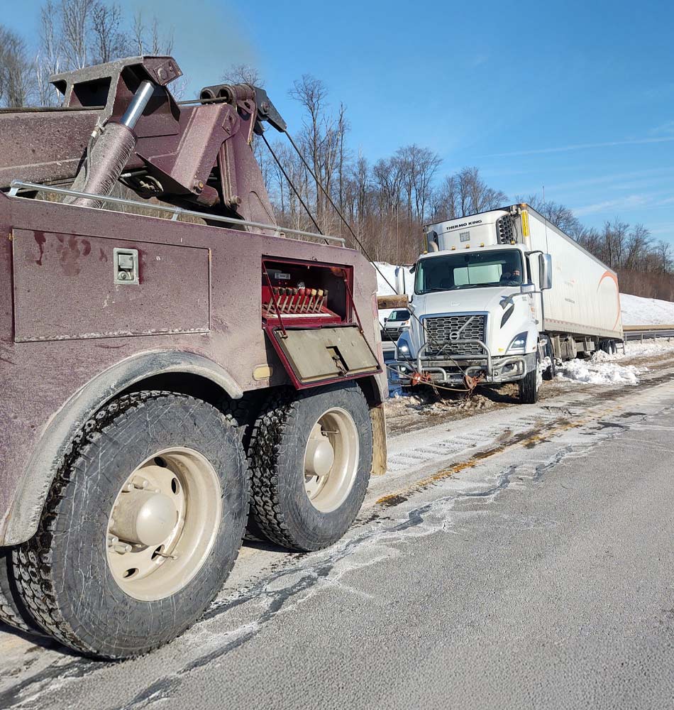 Crosskeys Towing and Road Service Mansfield Pennsylvania Heavy Duty Towing