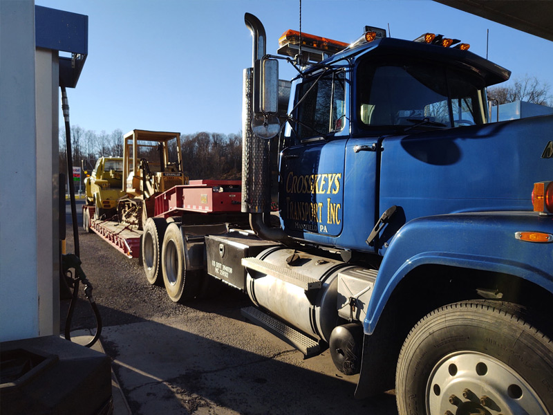Heavy Haul Transport Service Crosskeys Transport Mansfield Pennsylvania Lowboy Transport