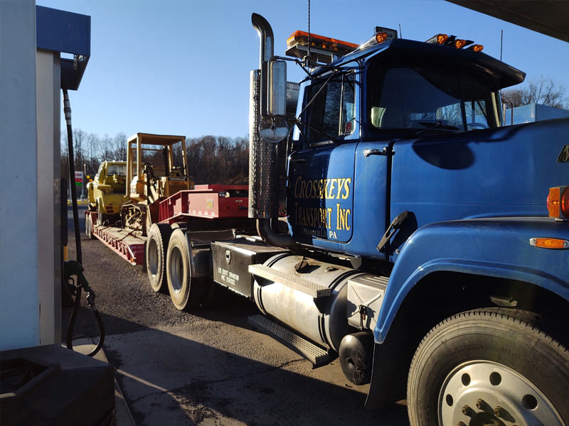Equipment Hauling Low Boy Transport Crosskeys Towing